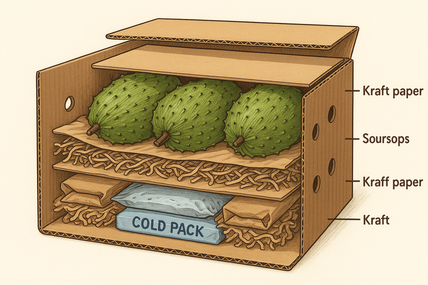 Fresh Organic Soursop Fruit – Nutrient-Rich & Exotic Superfruit - $18 per lb