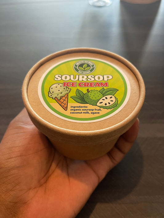 Organic Soursop Ice Cream – Vegan & Dairy Free – 8oz