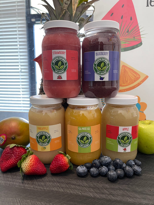 Fruit-Infused Sea Moss Gel – 16oz | Vegan Superfood with Over 92 Minerals