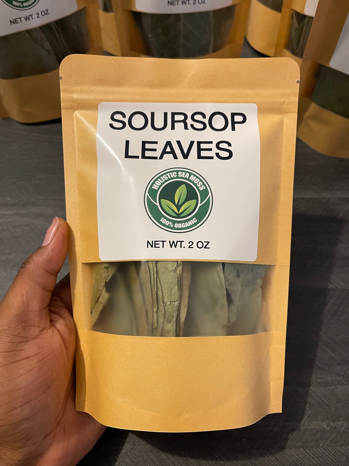 Premium Soursop Leaves (2oz) – 100% Organic, Handpicked, Sun-Dried