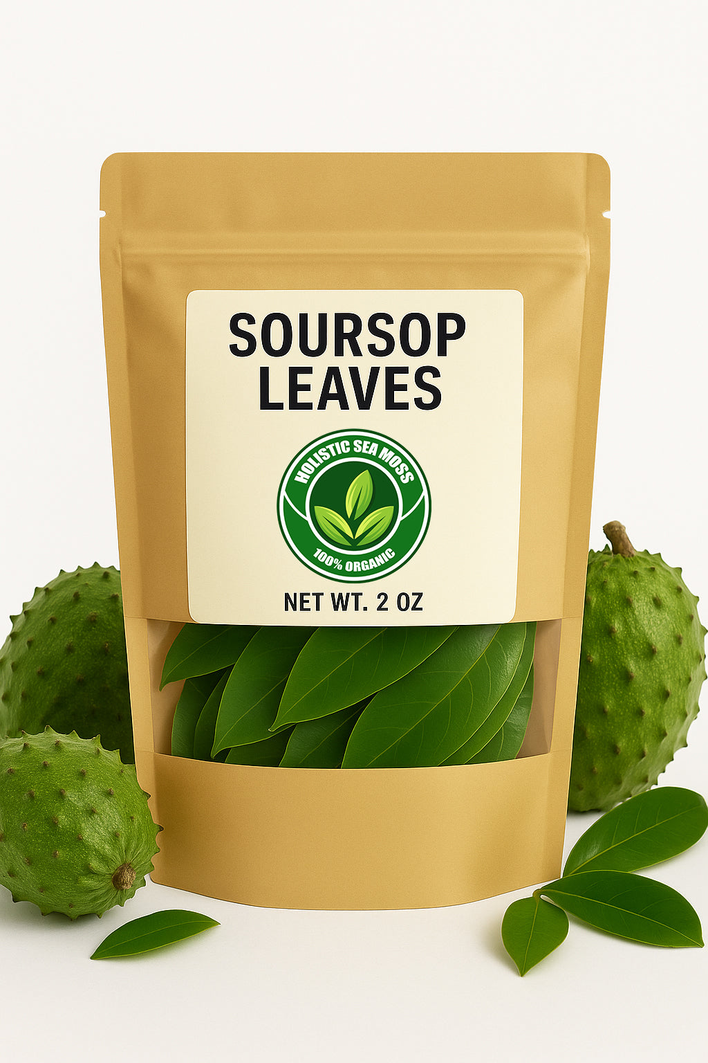 Premium Soursop Leaves (2oz) – 100% Organic, Handpicked, Sun-Dried