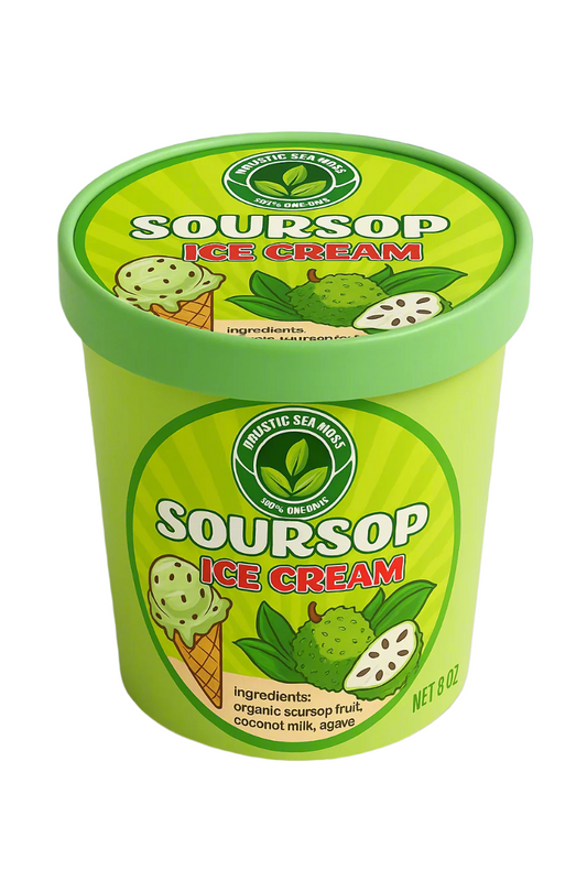 Organic Soursop Ice Cream – Vegan & Dairy Free – 8oz