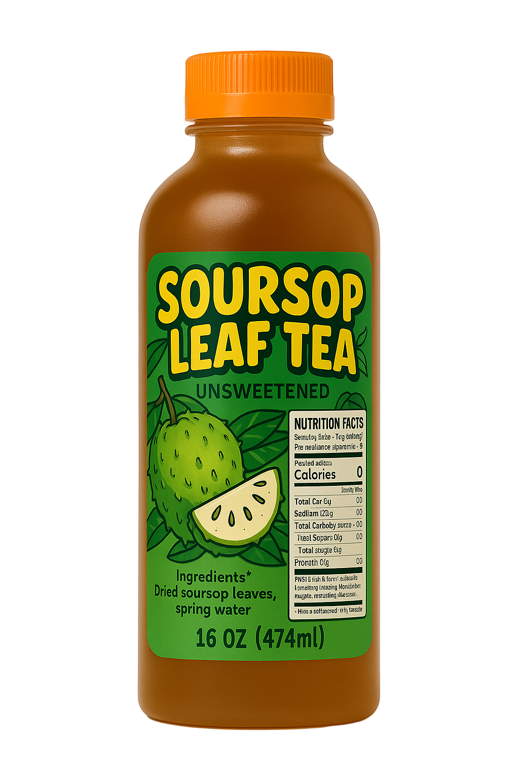 Soursop Leaf Tea – 16oz Bottle (Ready to Drink)